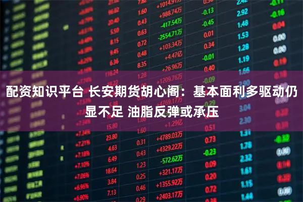 配资知识平台 长安期货胡心阁：基本面利多驱动仍显不足 油脂反弹或承压