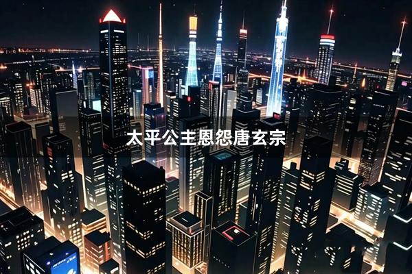 太平公主恩怨唐玄宗